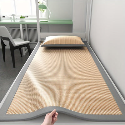 Cooling Mattress Protector with Ice Silk for Hot Sleepers - Ideal for Queen Size Beds-Mattress Protectors-Levereau-90cm*200cm (2-piece set)-Coffee-Levereau