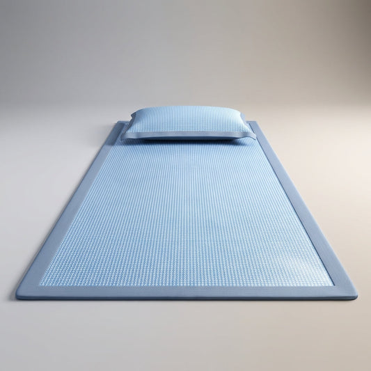 Cooling Mattress Protector with Ice Silk for Hot Sleepers - Ideal for Queen Size Beds-Mattress Protectors-Levereau-90cm*200cm (2-piece set)-Blue-Levereau