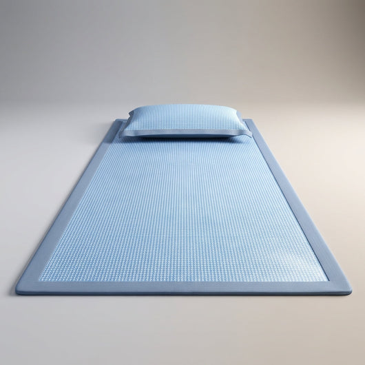 Cooling Mattress Protector with Ice Silk for Hot Sleepers - Ideal for Queen Size Beds-Mattress Protectors-Levereau-90cm*200cm (2-piece set)-Blue-Levereau