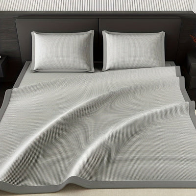Cooling Mattress Protector with Ice Silk for Hot Sleepers - Ideal for Queen Size Beds-Mattress Protectors-Levereau-90cm*200cm (2-piece set)-Grey-Levereau