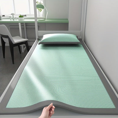 Cooling Mattress Protector with Ice Silk for Hot Sleepers - Ideal for Queen Size Beds-Mattress Protectors-Levereau-90cm*200cm (2-piece set)-Green-Levereau