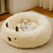 CozyPaw | Alpaca Shaped Pet Bed with Ultra-Soft Fiber Fill for Cats and Small Dogs