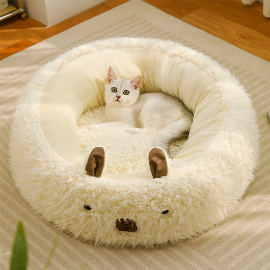 CozyPaw | Alpaca Shaped Pet Bed with Ultra-Soft Fiber Fill for Cats and Small Dogs 7