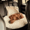 CozyPaw | Plush Dog Car Bed with Safety Leash and Non-Slip Base for Small to Medium Dogs