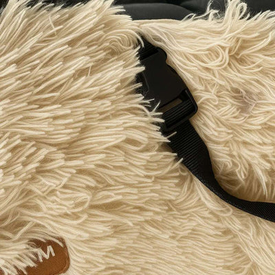 CozyPaw | Plush Dog Car Bed with Safety Leash and Non-Slip Base for Small to Medium Dogs 4