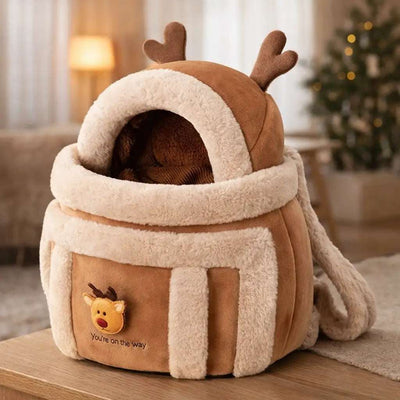 CozyPaw | Plush Dog Carrier Bag with Adjustable Straps for Small Dogs 5