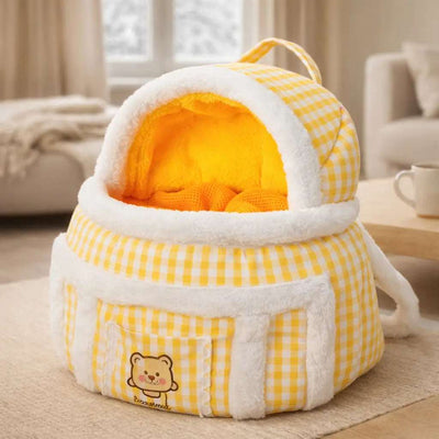 CozyPaw | Plush Dog Carrier Bag with Adjustable Straps for Small Dogs 6