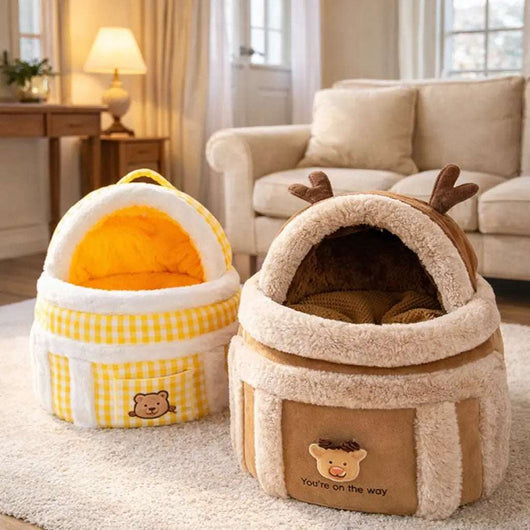 CozyPaw | Plush Dog Carrier Bag with Adjustable Straps for Small Dogs 7
