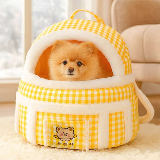 CozyPaw | Plush Dog Carrier Bag with Adjustable Straps for Small Dogs 8