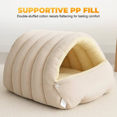 CozyPaw | Removable Fleece Cat Bed with Non-Slip Base for Indoor Cats and Small Dogs 2