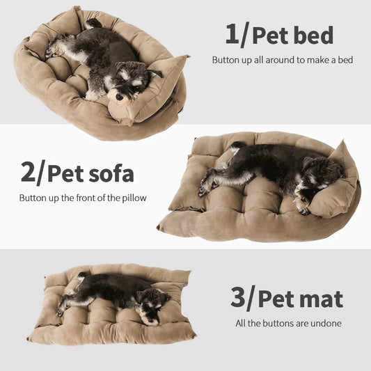 CozyPaw | Warm Dog Sofa Bed with Soft Cushion for Small and Large Dogs - Machine Washable Cover 1
