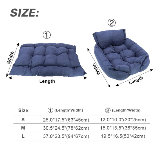 CozyPaw | Warm Dog Sofa Bed with Soft Cushion for Small and Large Dogs - Machine Washable Cover 5