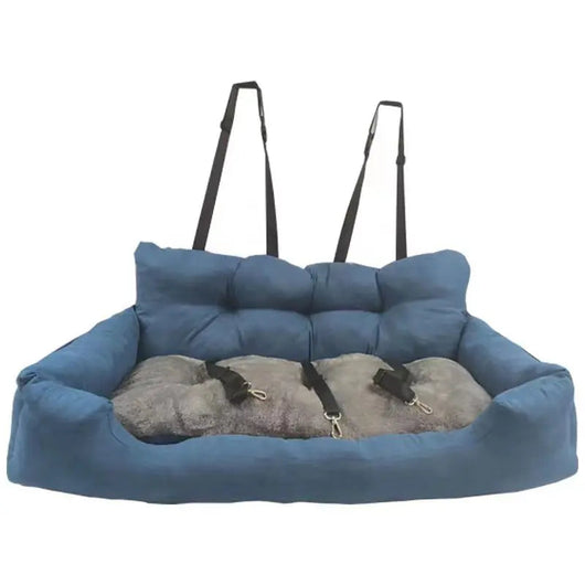 Cozy Car Bed for Dogs with Soft Plush Fabric | Travel Comfort for Pets 2