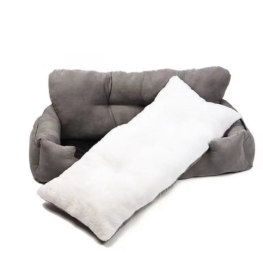 Cozy Car Bed for Dogs with Soft Plush Fabric | Travel Comfort for Pets 6