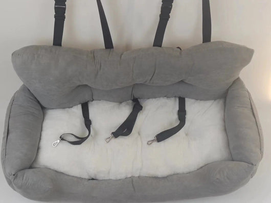 Cozy Car Bed for Dogs with Soft Plush Fabric | Travel Comfort for Pets 8