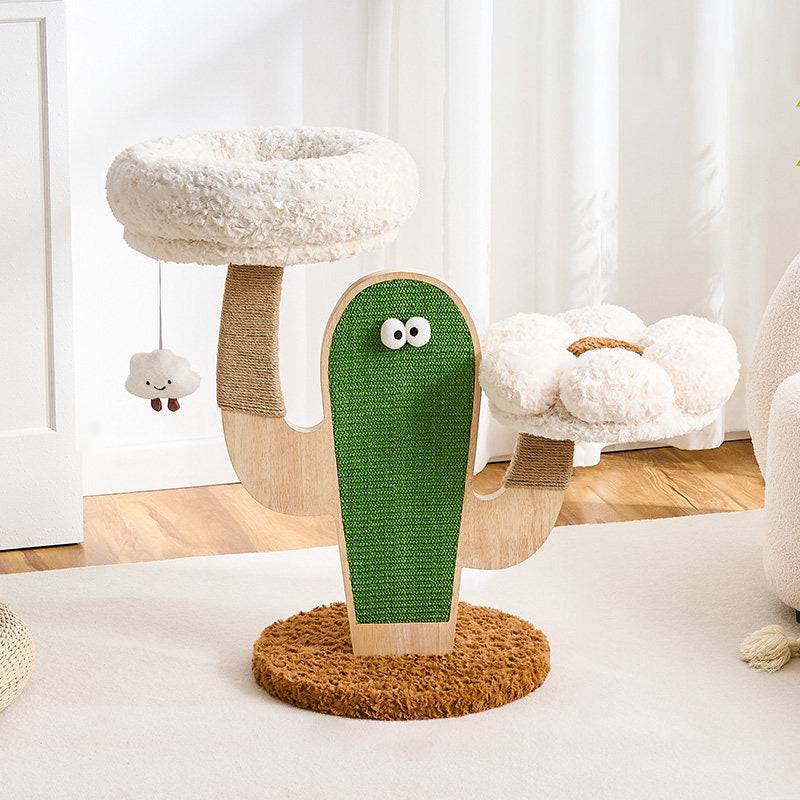Creative Cat | Modern Cat Tree with Solid Wood and Sisal for Indoor Cats 0