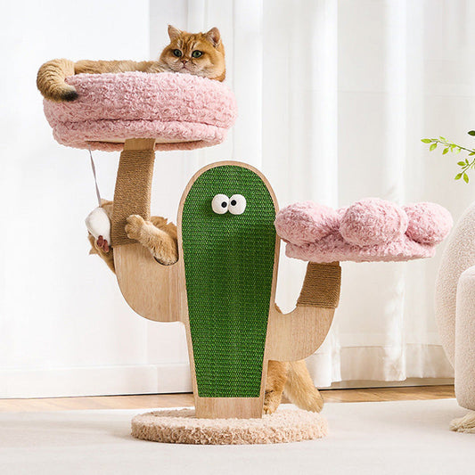 Creative Cat | Modern Cat Tree with Solid Wood and Sisal for Indoor Cats 1