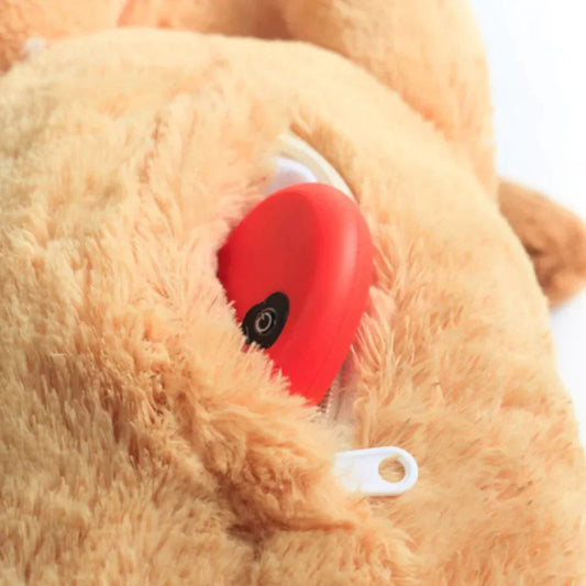 Cuddly Dog Toy with Simulated Heartbeat for Anxiety Relief for Small to Medium Dogs-Plush Dog Toys-Levereau-Default-Levereau