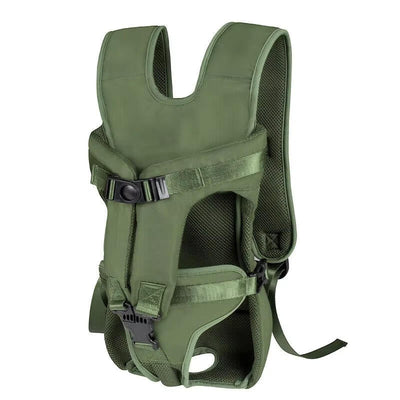 Dog Backpack Carrier with Adjustable Straps and Breathable Mesh for Small to Medium Dogs-Pet Carriers & Travel Products-Levereau-Green-S-Levereau