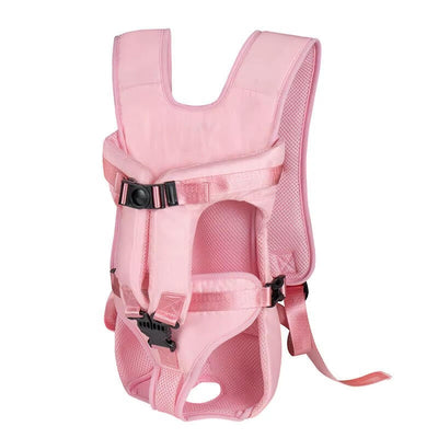 Dog Backpack Carrier with Adjustable Straps and Breathable Mesh for Small to Medium Dogs-Pet Carriers & Travel Products-Levereau-Pink-S-Levereau