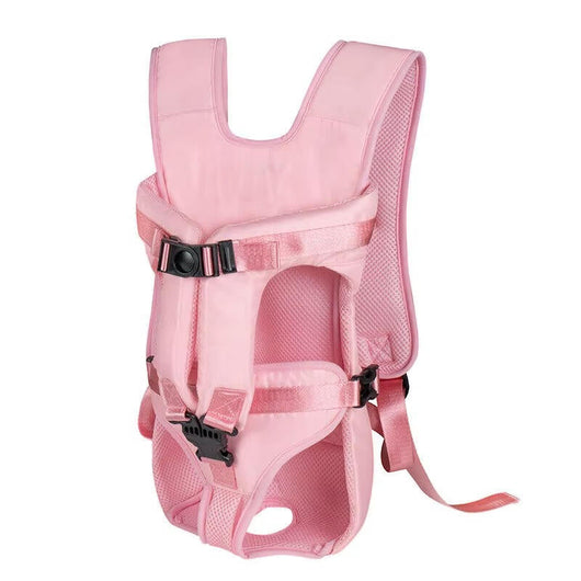 Dog Backpack Carrier with Adjustable Straps and Breathable Mesh for Small to Medium Dogs-Pet Carriers & Travel Products-Levereau-Pink-S-Levereau