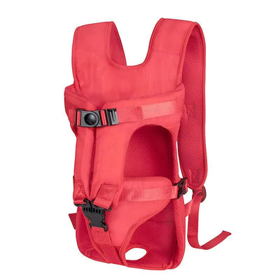 Dog Backpack Carrier with Adjustable Straps and Breathable Mesh for Small to Medium Dogs-Pet Carriers & Travel Products-Levereau-Red-S-Levereau