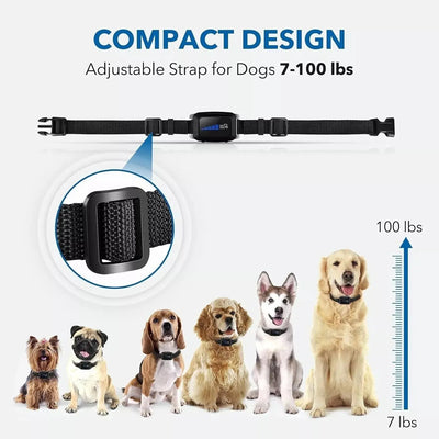 Dog Bark Collar with Adjustable Sensitivity Levels | for Small to Large Breeds-Bark Control Collars-Levereau-Default-Levereau
