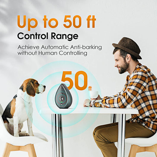 Dog Bark Stopper Device with Adjustable Sensitivity for Indoor Dogs-Bark Control Devices-Levereau-Default-Levereau