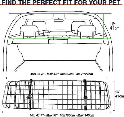 Dog Barrier with Easy Installation and Durable Design for SUVs and Cars-Dog Barriers-Levereau-Default-Levereau