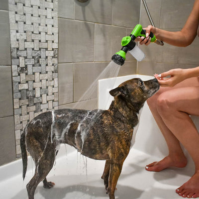 Dog Bath Sprayer with Universal Hose Attachment for All Dog Sizes-Bathing Supplies-Levereau-Green (Most sold)-Levereau