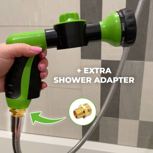 Dog Bath Sprayer with Universal Hose Attachment for All Dog Sizes-Bathing Supplies-Levereau-Green (Most sold)-Levereau