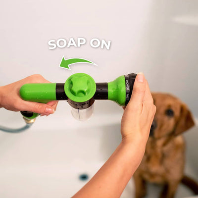 Dog Bath Sprayer with Universal Hose Attachment for All Dog Sizes-Bathing Supplies-Levereau-Green (Most sold)-Levereau