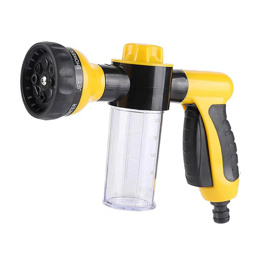 Dog Bath Sprayer with Universal Hose Attachment for All Dog Sizes-Bathing Supplies-Levereau-Yellow-Levereau