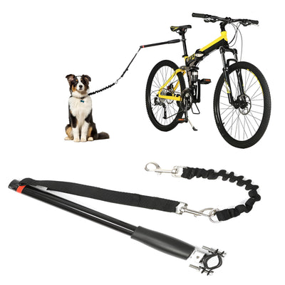 Dog Bicycle Leash with Adjustable Distance Control and Elastic Design for Safe Riding 0