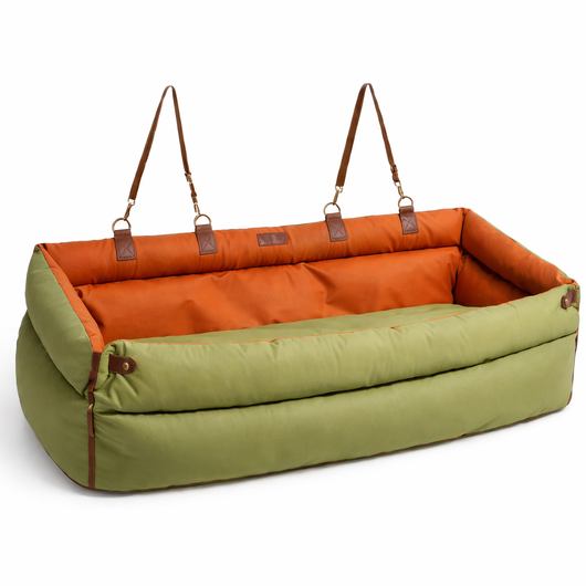 Dog Car Seat Booster Bed with Waterproof Material and Elevated Design for Large Dogs 0
