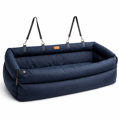 Dog Car Seat Booster Bed with Waterproof Material and Elevated Design for Large Dogs 3