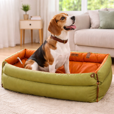 Dog Car Seat Booster Bed with Waterproof Material and Elevated Design for Large Dogs 7
