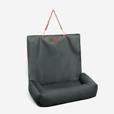 Dog Car Seat Cover with Waterproof Faux Leather and Non-Slip Backing for All Dog Sizes 10