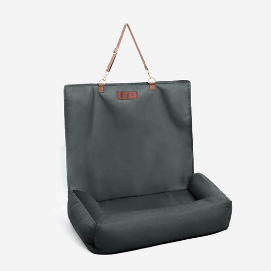 Dog Car Seat Cover with Waterproof Faux Leather and Non-Slip Backing for All Dog Sizes 10