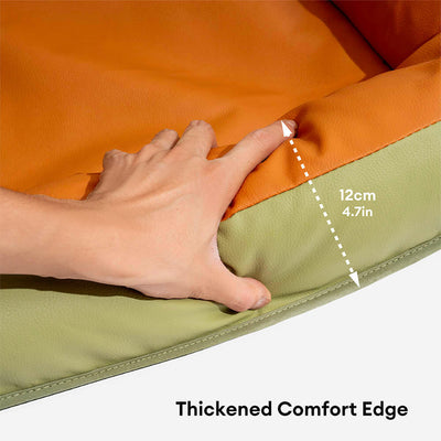 Dog Car Seat Cover with Waterproof Faux Leather and Non-Slip Backing for All Dog Sizes 6