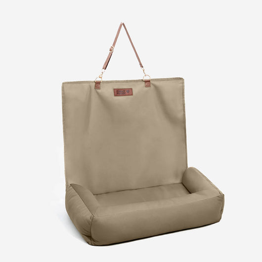 Dog Car Seat Cover with Waterproof Faux Leather and Non-Slip Backing for All Dog Sizes 9