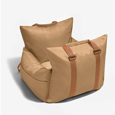 Dog Car Seat with Waterproof Fabric and Cushioned Interior for Small to Medium Dogs 3