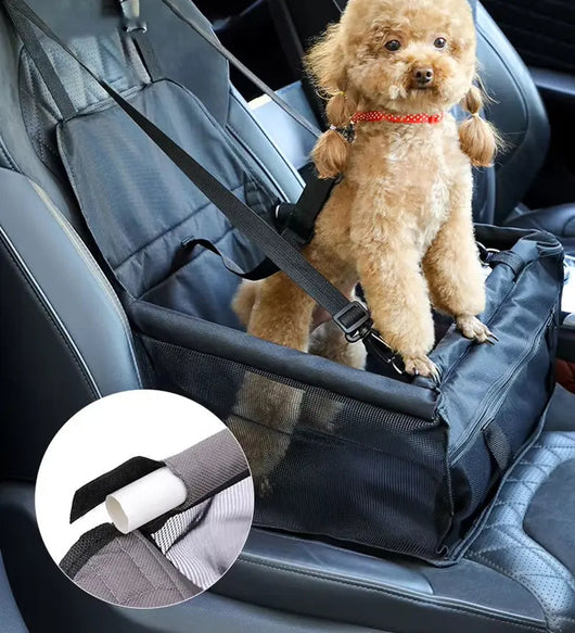 Dog Car Seat with Waterproof Material | For Safe Travel and Comfort for Dogs-Pet Car Seats-Levereau-Red-Levereau