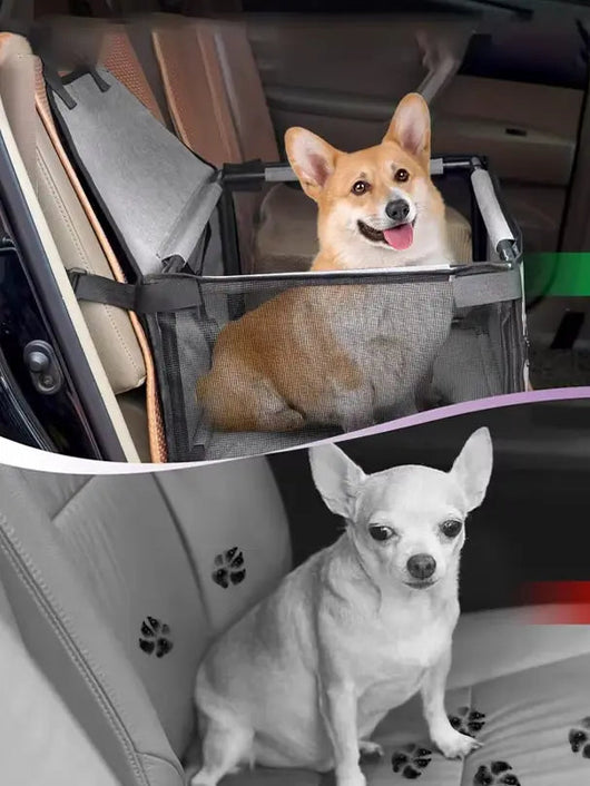 Dog Car Seat with Waterproof Material | For Safe Travel and Comfort for Dogs-Pet Car Seats-Levereau-Pink-Levereau