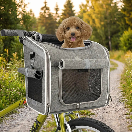 Dog Carrier Bag with Weatherproof Material | for Bicycles and Travel Levereau