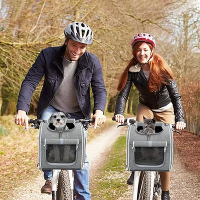 Dog Carrier Bag with Weatherproof Material | for Bicycles and Travel 1