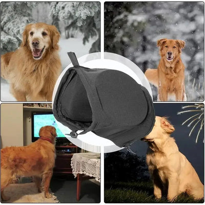 Dog Ear Protectors | Noise-Suppressing Earmuffs with Comfortable Fit for Small to XL Dogs-Dog Ear Protection-Levereau-Blue-S-Levereau