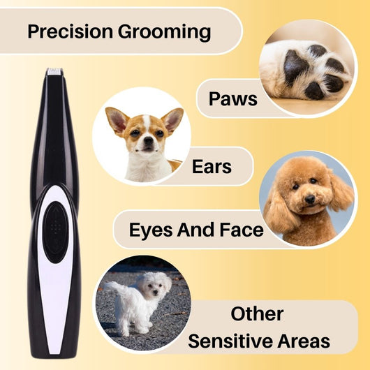 Dog Grooming Kit with Whisper-Quiet Motor and Safety Blade for All Breeds-Dog Grooming Kits-Levereau-Default-Levereau