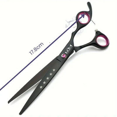 Dog Grooming Scissors Set with Stainless Steel Blades | For All Dog Breeds, Trimming & Thinning 4
