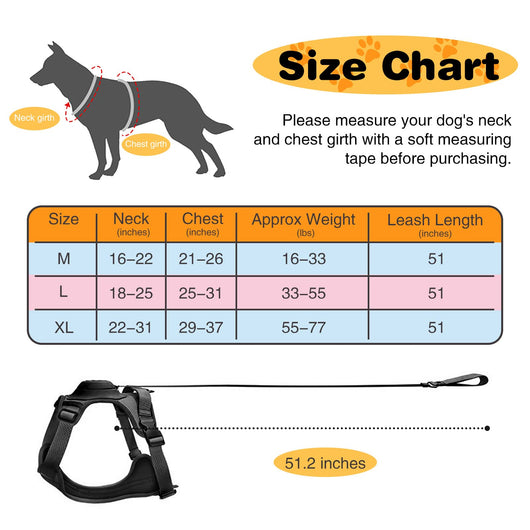 Dog Harness with Handle and Adjustable Fit for Medium to Large Dogs - No Pull Design 5